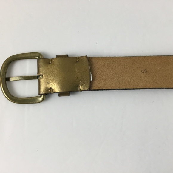 J. Crew Gold Leather Belt - Picture 4 of 8